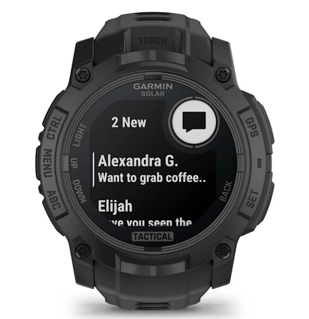 SMARTWATCH INSTINCT 3 50 mm SOLAR TACTICAL EDITION NERO GARMIN