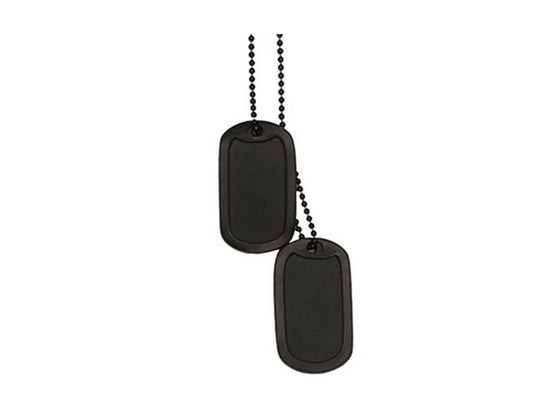 Piastrina AMERICANA Dog Tag nera