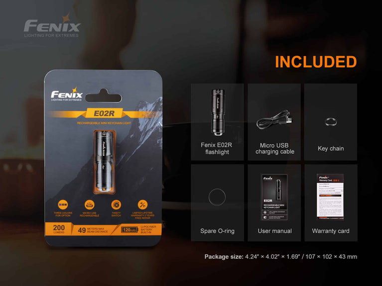 TORCIA E02R 200 LUMENS FENIX
