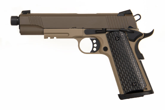PISTOLA E911 SPECIAL OPERATIONS TAN FULL METAL SCARRELLANTE EVOLUTION AIRSOFT