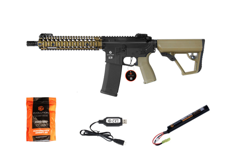 FUCILE SOFTAIR ELETTRICO RECON MK18 MOD 1 10.8" NERO/TAN EVOLUTION