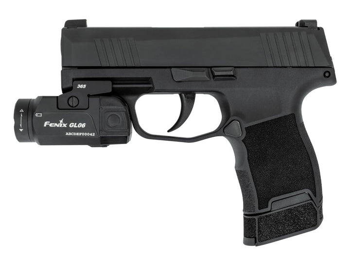 TORCIA DA 600 LUMENS PER PISTOLA GL06-365 SIG SAUER P365 NERA FENIX
