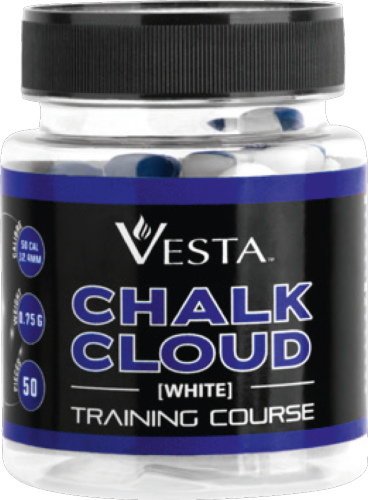 CONFEZIONE DA 50pcs PALLETTONI CON GESSO CAL. 50 CHALK CLOUD