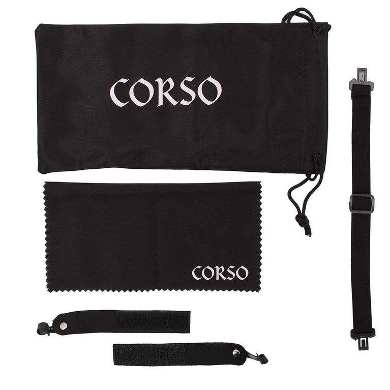 OCCHIALI PROTETTIVI REVENGE DECK CON 4 LENTI E MONTATURA NERA CORSO