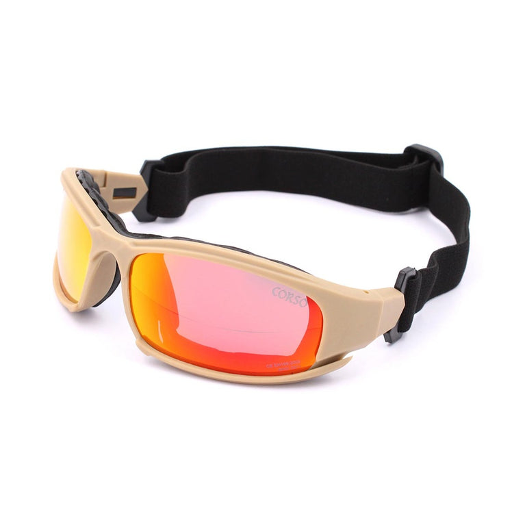 OCCHIALI PROTETTIVI REVENGE DECK CON 4 LENTI E MONTATURA NERA CORSO