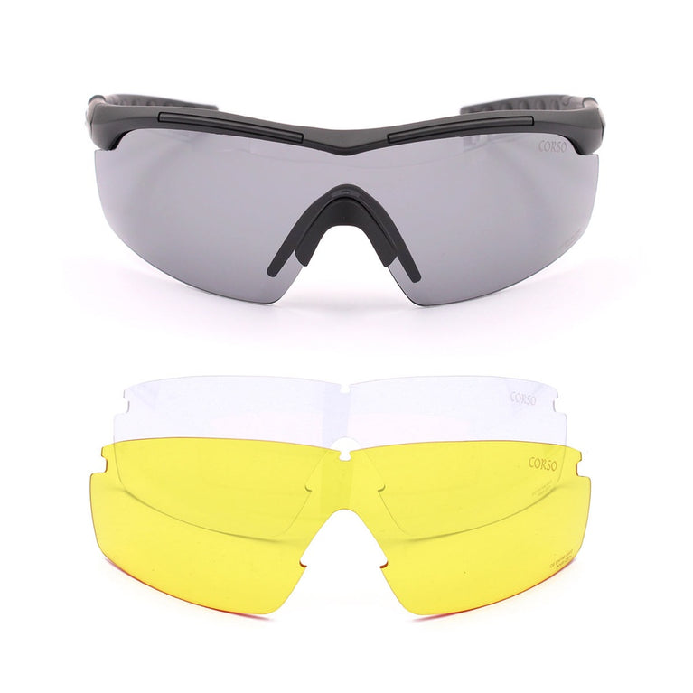 OCCHIALI REVENGE WING CON MONTATURA NERA CORSO
