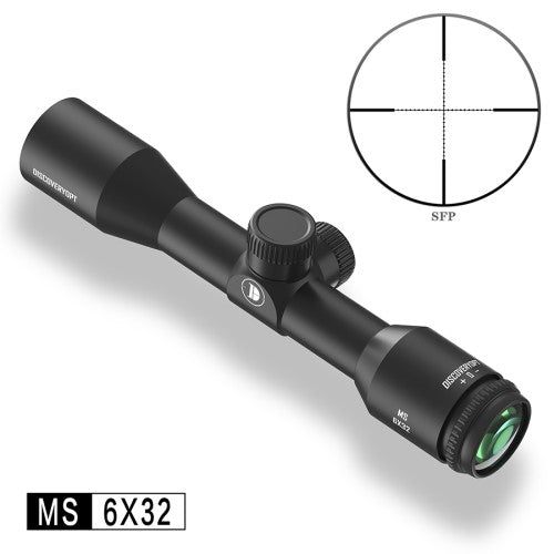 OTTICA MS 6X32 TUBO 1" ANELLI 11 mm DISCOVERY OPTICS