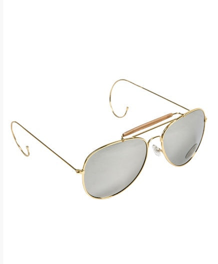 OCCHIALI us pilot CON LENTI A SPECCHIO CON CUSTODIA MILTEC