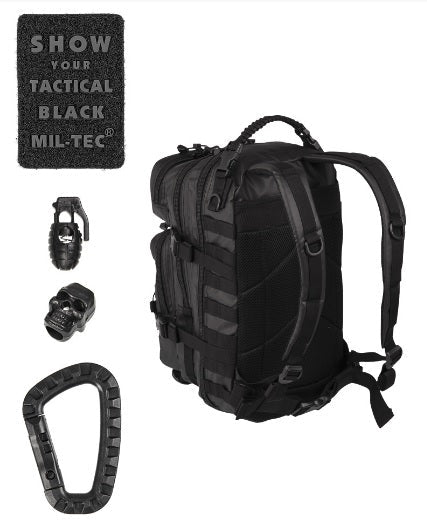 ZAINO TACTICAL US ASSAULT SMALL NERO WATERPROOF MILTEC