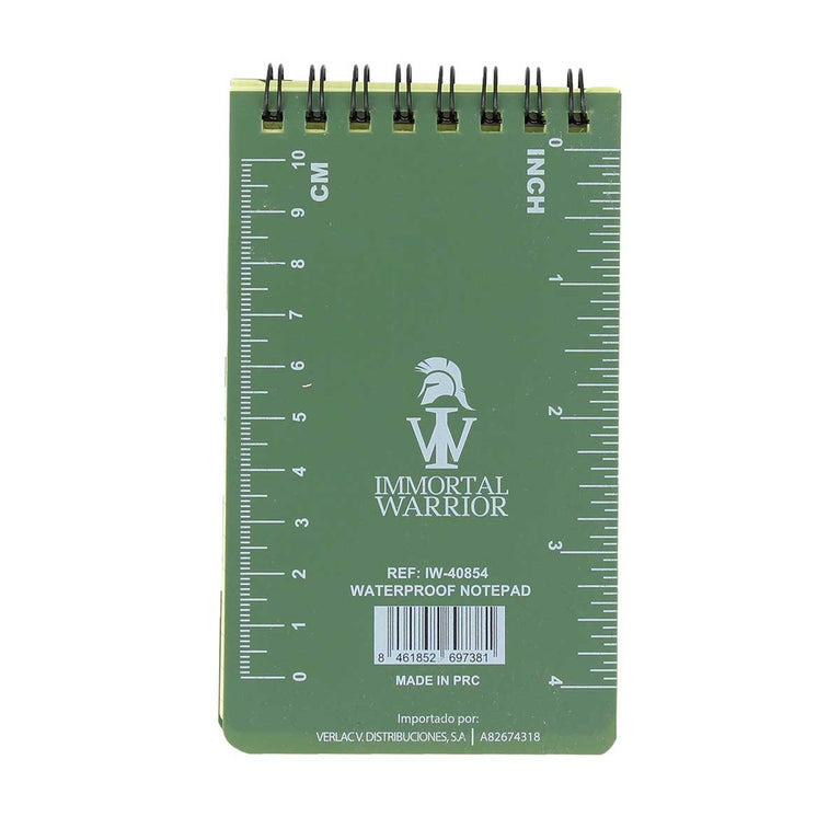 BLOCK NOTES IMPERMEABILE IMMORTAL WARRIOR