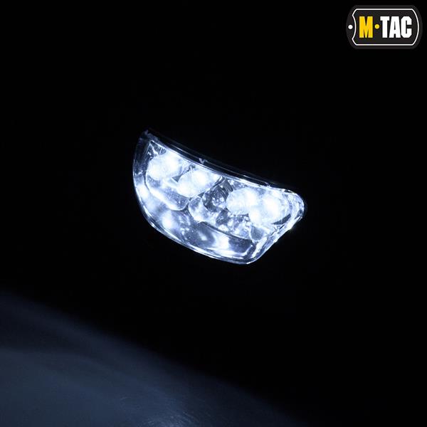 Lampada DA TESTA 4+1 LED frontale COLORE NERO M-Tac