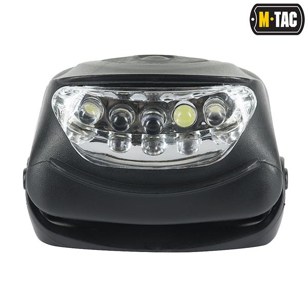 Lampada DA TESTA 4+1 LED frontale COLORE NERO M-Tac