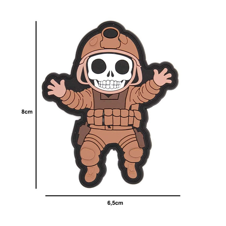 PATCH IN PVC MILITARY SKELETON IMMORTAL WARRIOR