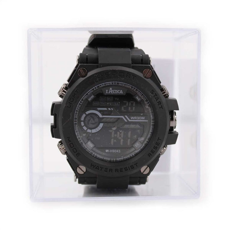Orologio tattico multifunzione 26 CM  NERO  NYLON/METALLO LASIKA