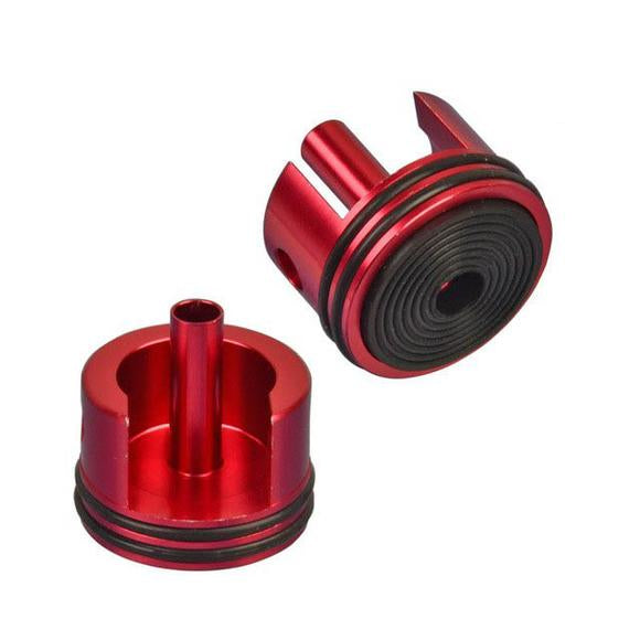 TESTA CILINDRO V2 IN ALLUMINIO ROSSO CON PAD SHS
