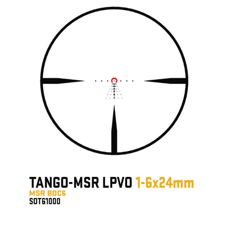 OTTICA TANGO MSR 1-6X24 SFP BDC-6 NERA SIG SAUER
