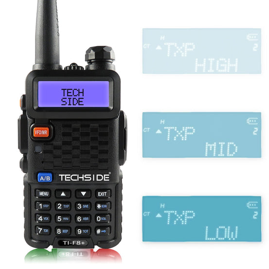 Radio TI-F8+ Radio Tri-Power 8W Vhf/Uhf TECHSIDE