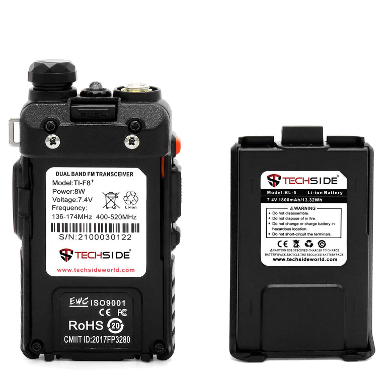 Radio TI-F8+ Radio Tri-Power 8W Vhf/Uhf TECHSIDE