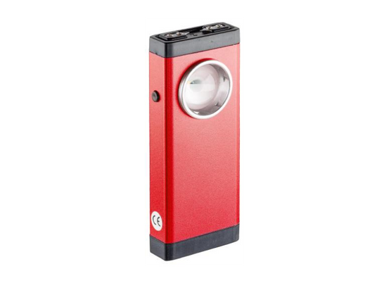 Dissuasore Torcia Shocker Vintage, rossa, 500.000 Volt, 200 Lumen, USB + Clip