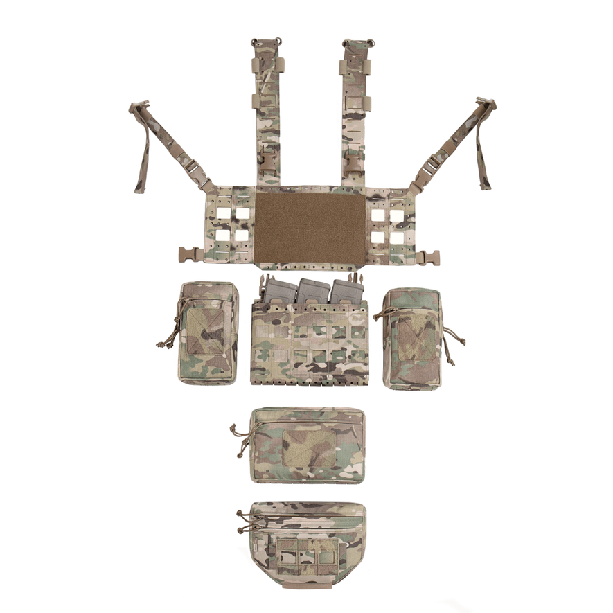 CHEST RIG MCR MK1 TYPE 2 COMPLETAMENTE ACCESSORIATO WARRIOR