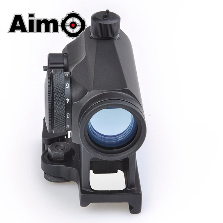 MICRO RED DOT CON ATTACCO QD CON RIALZO NERO AIM-O