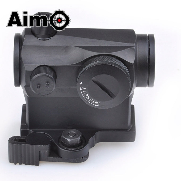 MICRO RED DOT CON ATTACCO QD CON RIALZO NERO AIM-O
