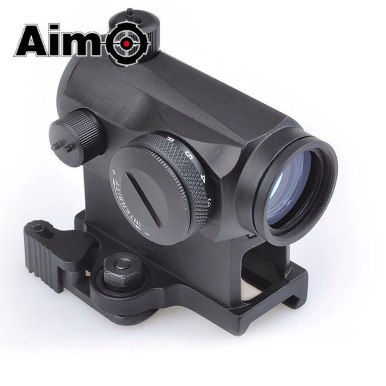 MICRO RED DOT CON ATTACCO QD CON RIALZO NERO AIM-O