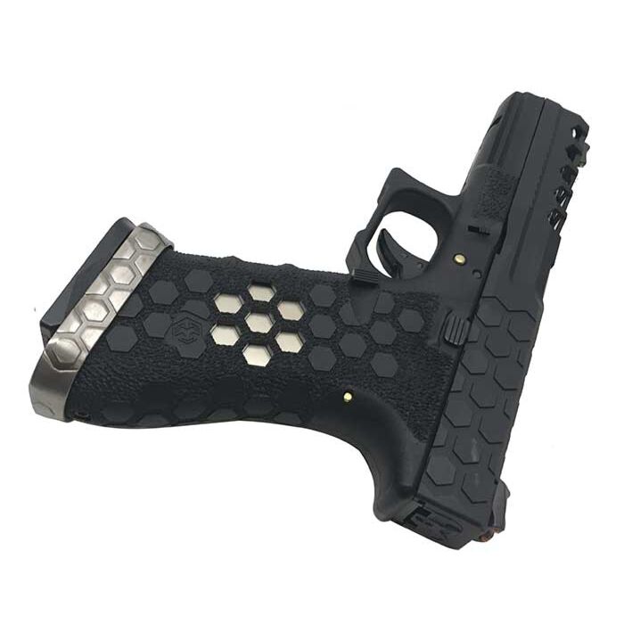 PISTOLA SOFTAIR A GAS HEX-CUT NERA/SILVER AW CUSTOM