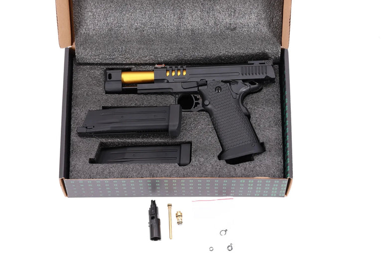 PISTOLA SOFTAIR A GAS/CO2 SA-VGP23 SERIE VAPOR NERA/DORATA SPECNA ARMS