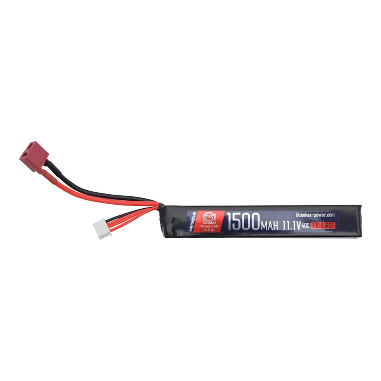 BATTERIA LI-PO STICK 11.1V x 1500MAH 40C CON ATTACCO DEANS BLUEMAX POWER