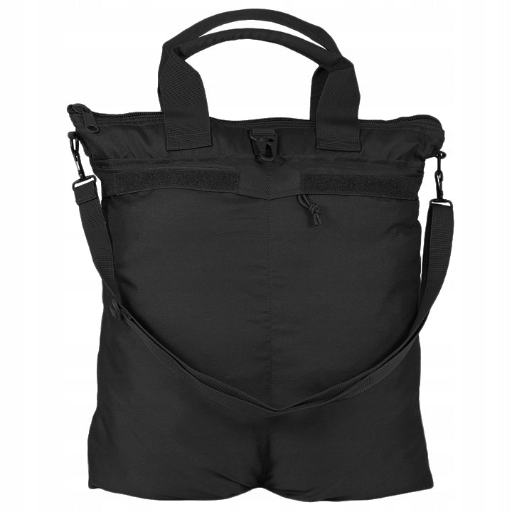BORSA PORTA CASCO CON TRACOLLA E SPALLACCI NERA MILTEC