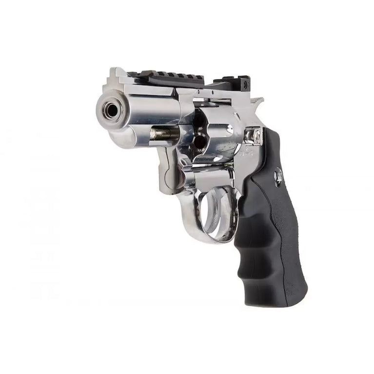 REVOLVER A CO2 canna da 2,5"colore inox win gun