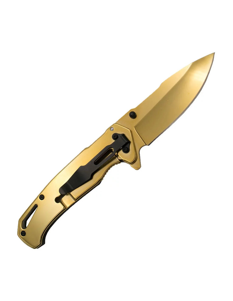 COLTELLO A LAMA RICHIUDIBILE CON APERTURA ASSISTITA GOLDEN DEATH K1930 THIRD AMONT