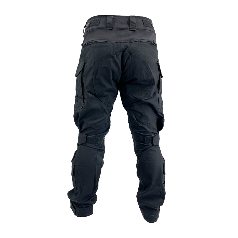 PANTALONI CON GINOCCHIERE M3G NERI CONQUEST TACTICAL