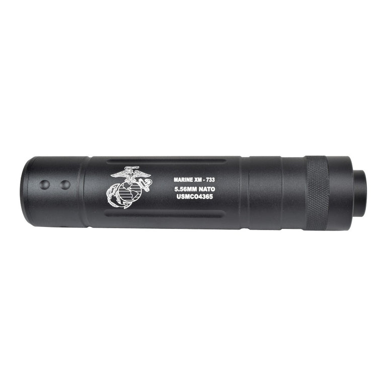 SILENZIATORE 145MM X 30MM CON LOGO MARINES