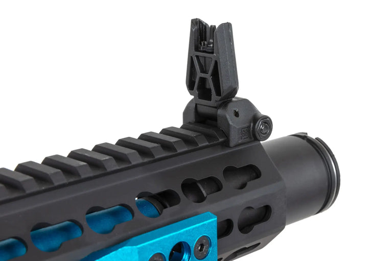 FUCILE SOFTAIR ELETTRICO SA-E40 EDGE HAL2 ETU LIGHT OPS STOCK GEN.2 NERO/BLU SPECNA ARMS