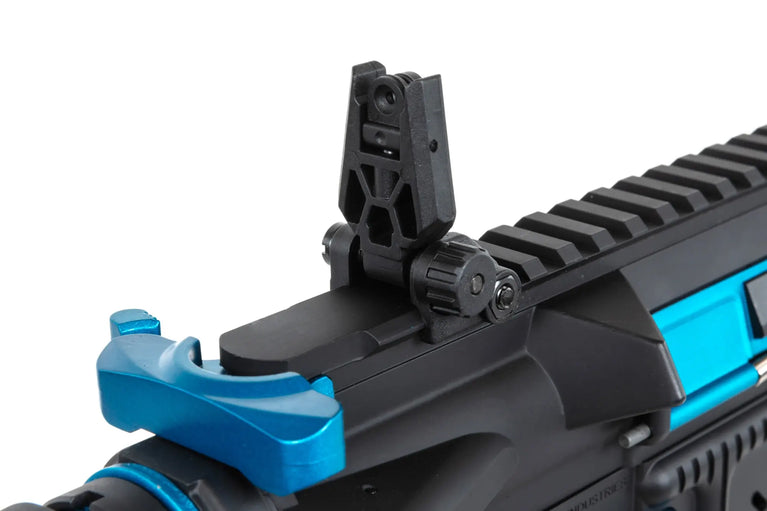 FUCILE SOFTAIR ELETTRICO SA-E40 EDGE HAL2 ETU LIGHT OPS STOCK GEN.2 NERO/BLU SPECNA ARMS