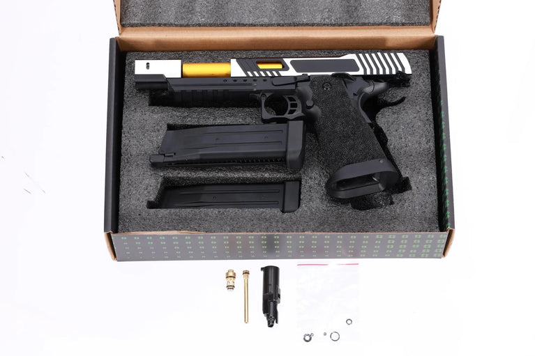 PISTOLA SOFTAIR A GAS/CO2 SA-VGP20 SERIE VAPOR NERA/ARGENTATA/DORATA SPECNA ARMS