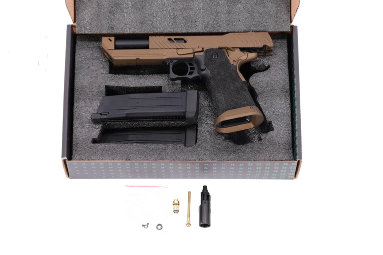 PISTOLA SOFTAIR A GAS/CO2 SA-VGP21 SERIE VAPOR NERA/MARRONE SPECNA ARMS