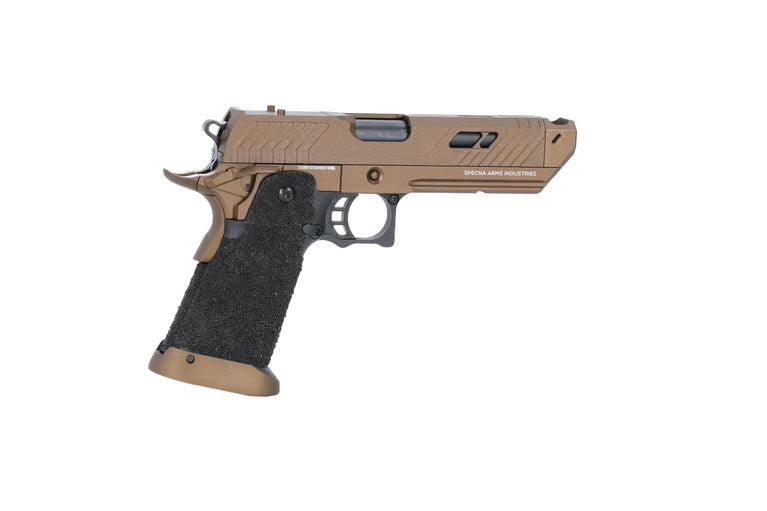 PISTOLA SOFTAIR A GAS/CO2 SA-VGP21 SERIE VAPOR NERA/MARRONE SPECNA ARMS