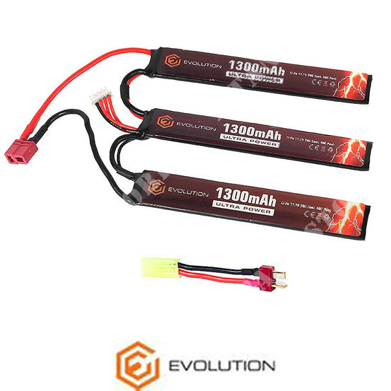 Batteria Evolution Li-Po Ultra Power 11,1V 1300Mah + Adapter