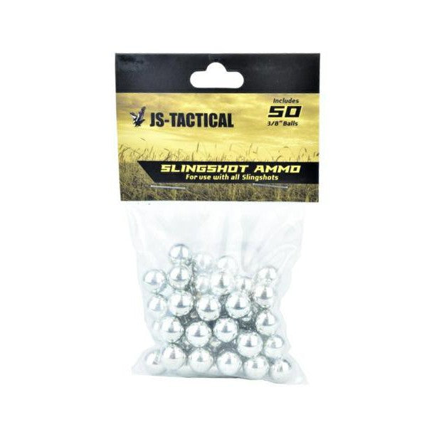 BIGLIE IN METALLO PER FIONDE CAL. 9,5mm CONFEZIONE DA 50 PCS JS-TACTICAL