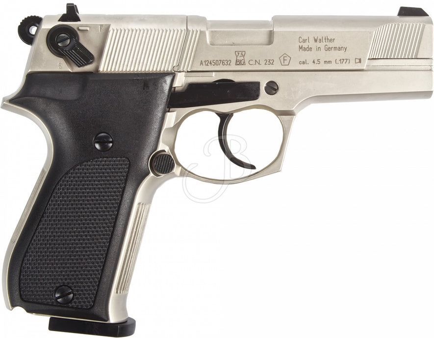 PISTOLA A CO2 CP88 4" NICKELATA CAL.4.5 <7.5J WALTHER UMAREX