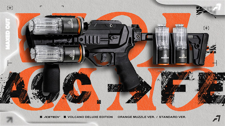 LANCIAGRANATE VOLCANO DELUXE EDITION ACETECH CON SIMULAZIONE DI FIAMMATA E TRACER INTEGRATI ACETECH