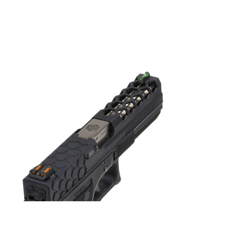 PISTOLA SOFTAIR A GAS HEX-CUT NERA/SILVER AW CUSTOM