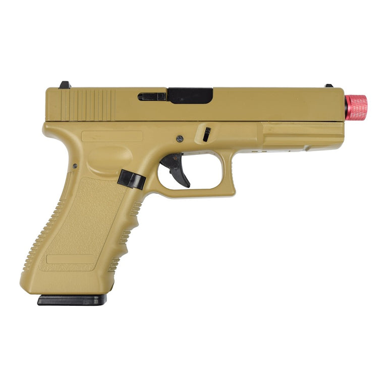 PISTOLA A GAS SCARRELLANTE CON CARRELLO IN METALLO TAN VIGOR