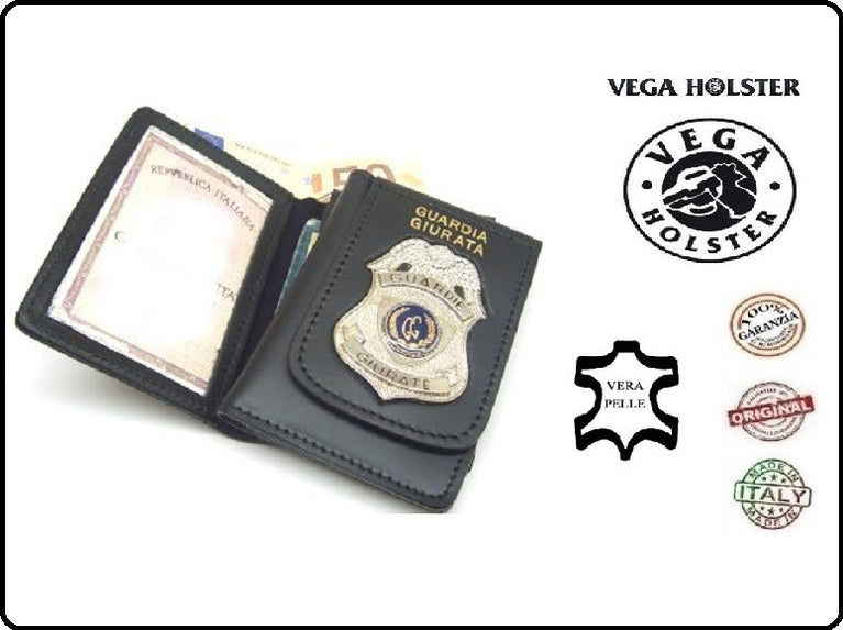Portafoglio GUARDIA GIURATA patta fissa VEGA HOLSTER