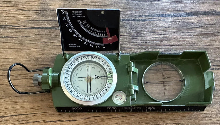 BUSSOLA MILITARE KONUSTAR 11 VERDE IN METALLO CON CLINOMETRO KONUS