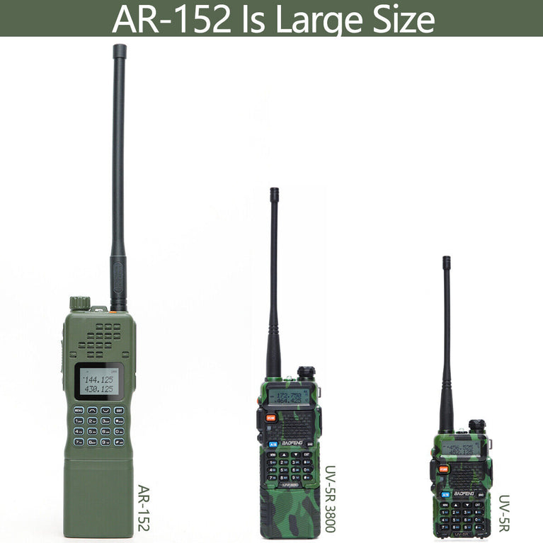 RICETRASMITTENTE DUAL BAND VHF-UHF FM AR-152 VERDE BAOFENG