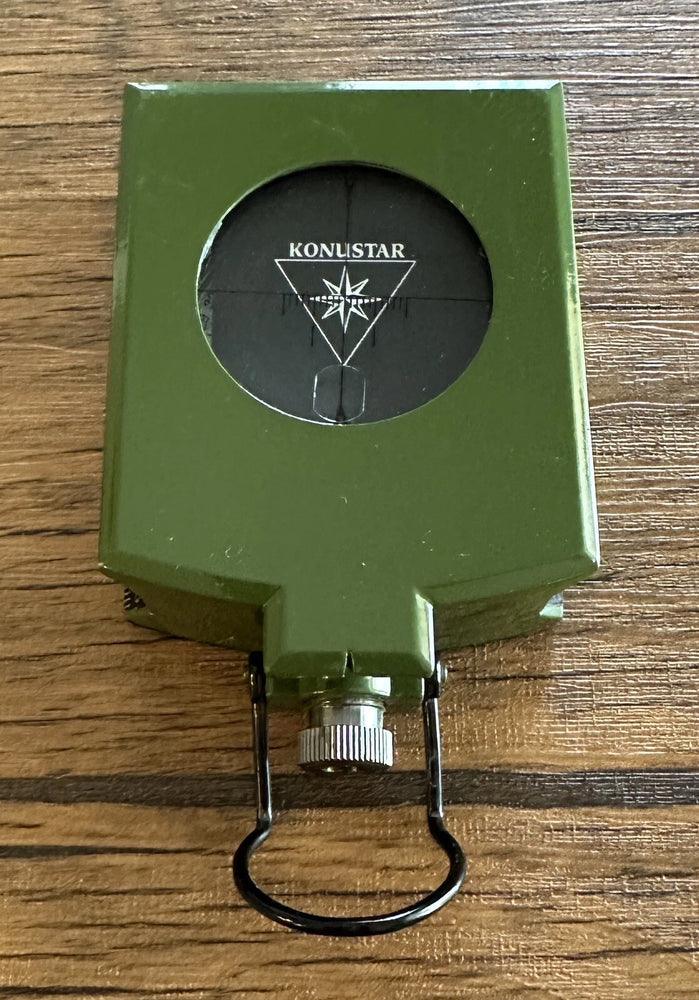 BUSSOLA MILITARE KONUSTAR 11 VERDE IN METALLO CON CLINOMETRO KONUS